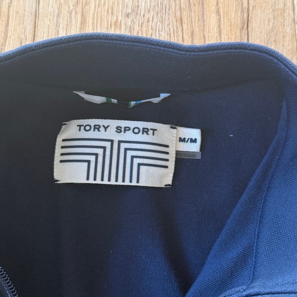 Tory Sport Navy Logo Zip Up Jacket - Picture 5 of 8